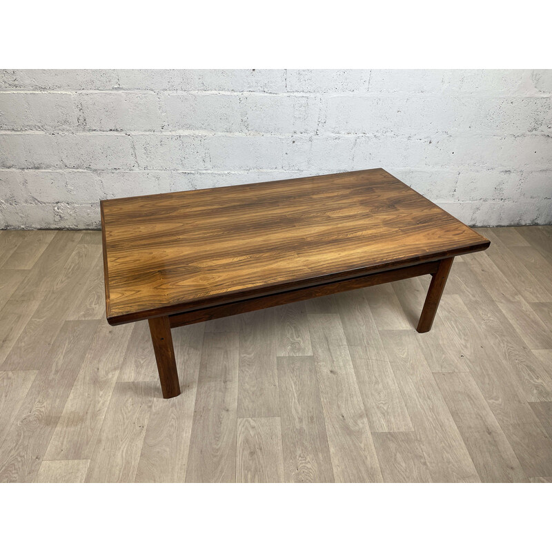 Scandinavian vintage coffee table in rosewood, 1960