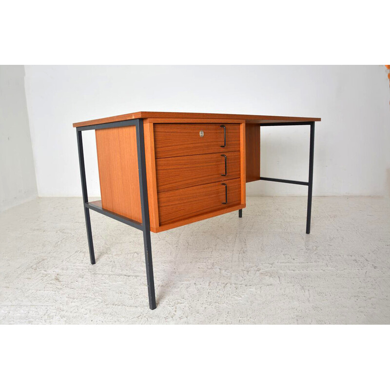 Vintage Teakholz Schreibtisch von Gunther Renkel für Rego Mobel, Deutschland 1960