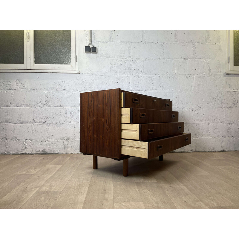 Scandinavian vintage rosewood chest of 4 drawers by A. Ahlström Osakeyhtiö Warkaus, 1960