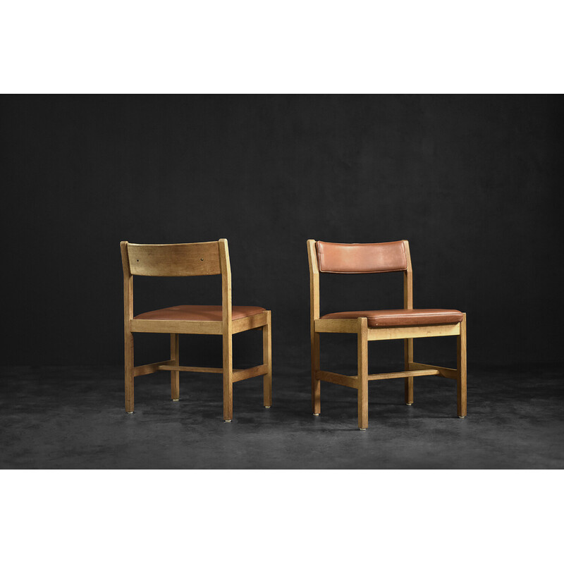 Pareja de sillones escandinavos vintage modelo 3241 de Børge Mogensen para Fredericia Stolefabrik, años 60