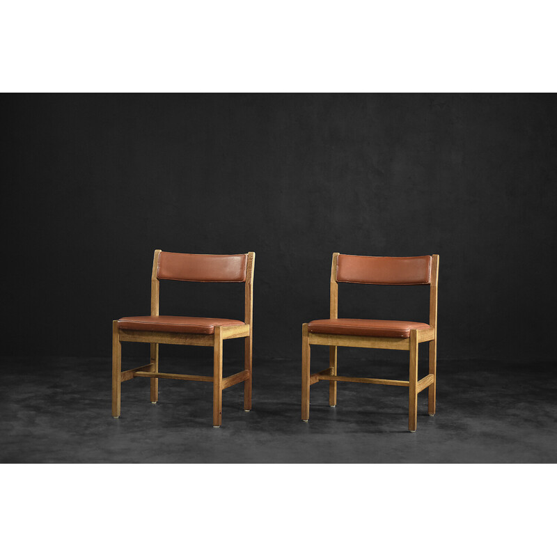 Pair of Scandinavian vintage model 3241 armchairs by Børge Mogensen for Fredericia Stolefabrik, 1960s