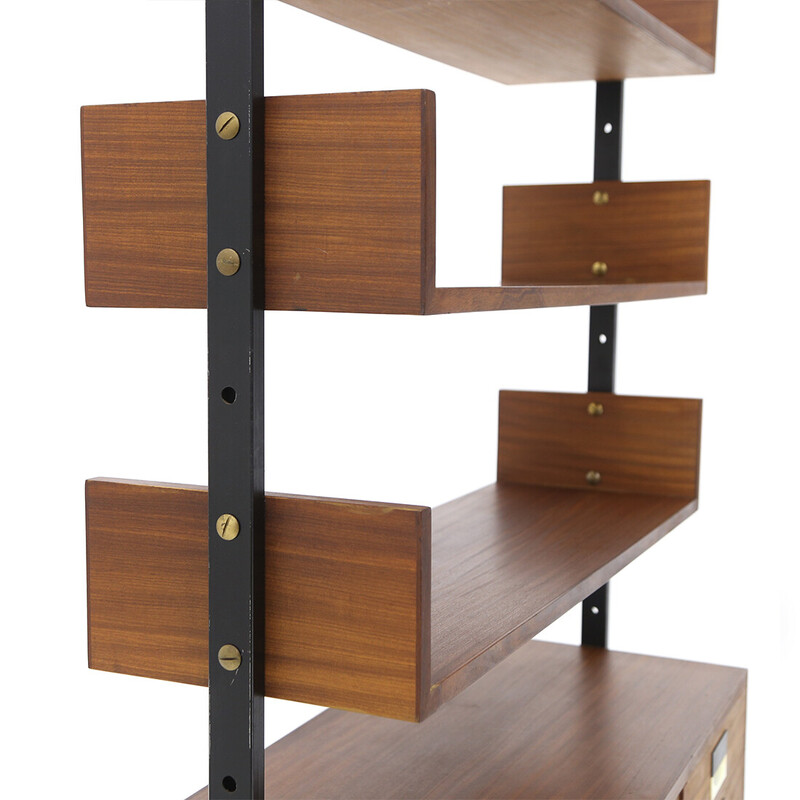 Vintage bookcase with drawers by Giuseppe Brusadelli for Gbl, 1960s