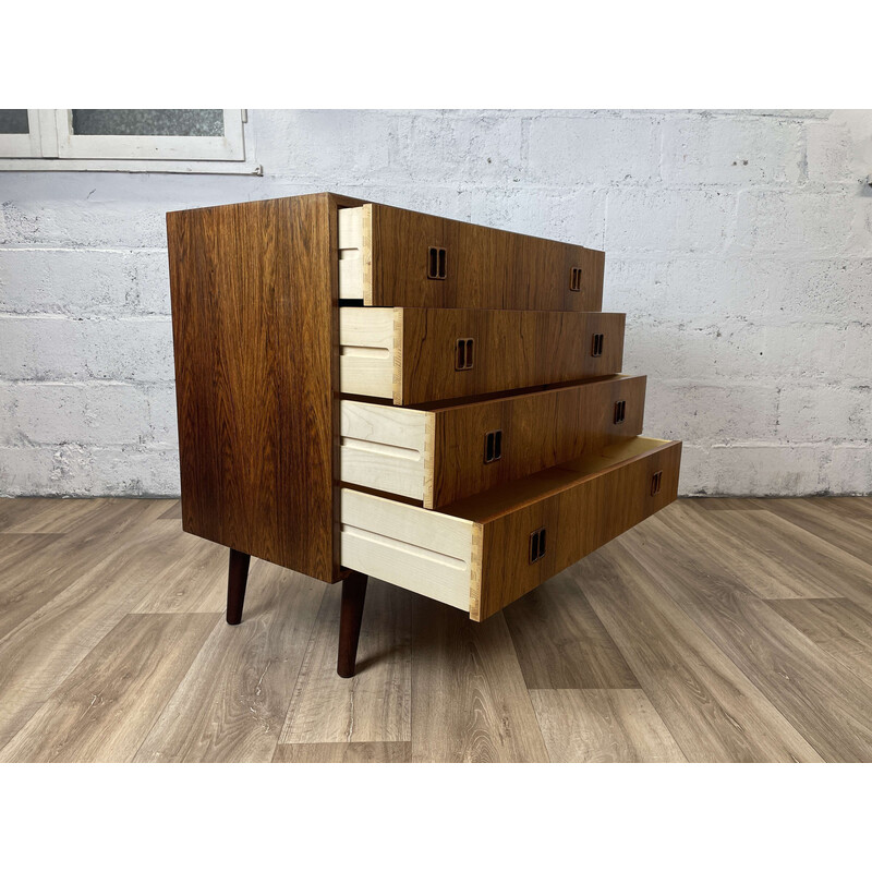 Vintage Scandinavian rosewood chest of drawers by Horsens Møbelfabrik, 1960