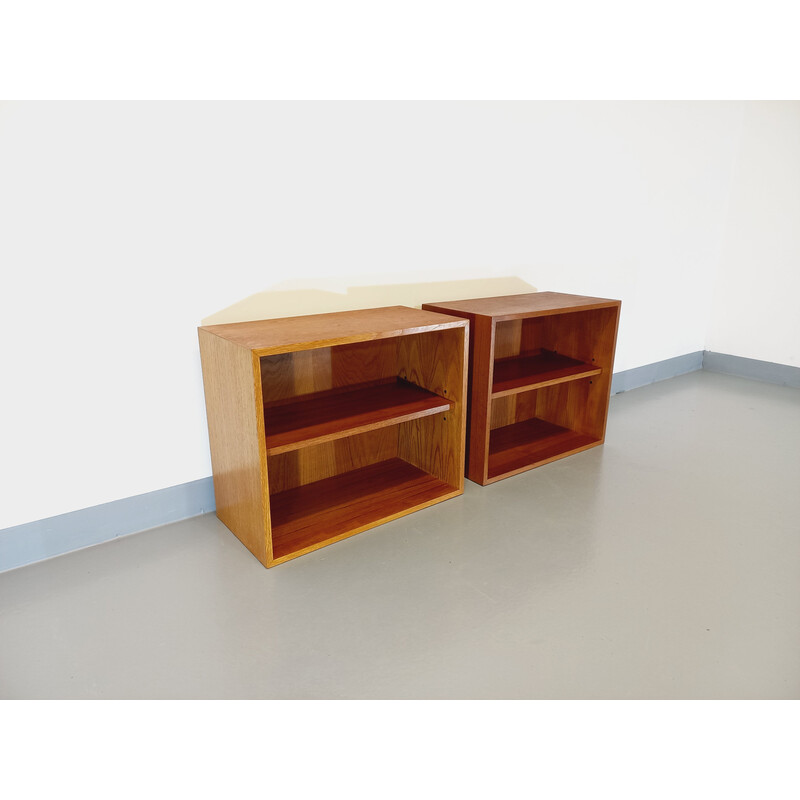 Pair of vintage teak night stands, 1960