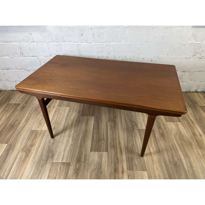 Scandinavische vintage teakhouten tafel van Johannes Andersen voor Um, 1960