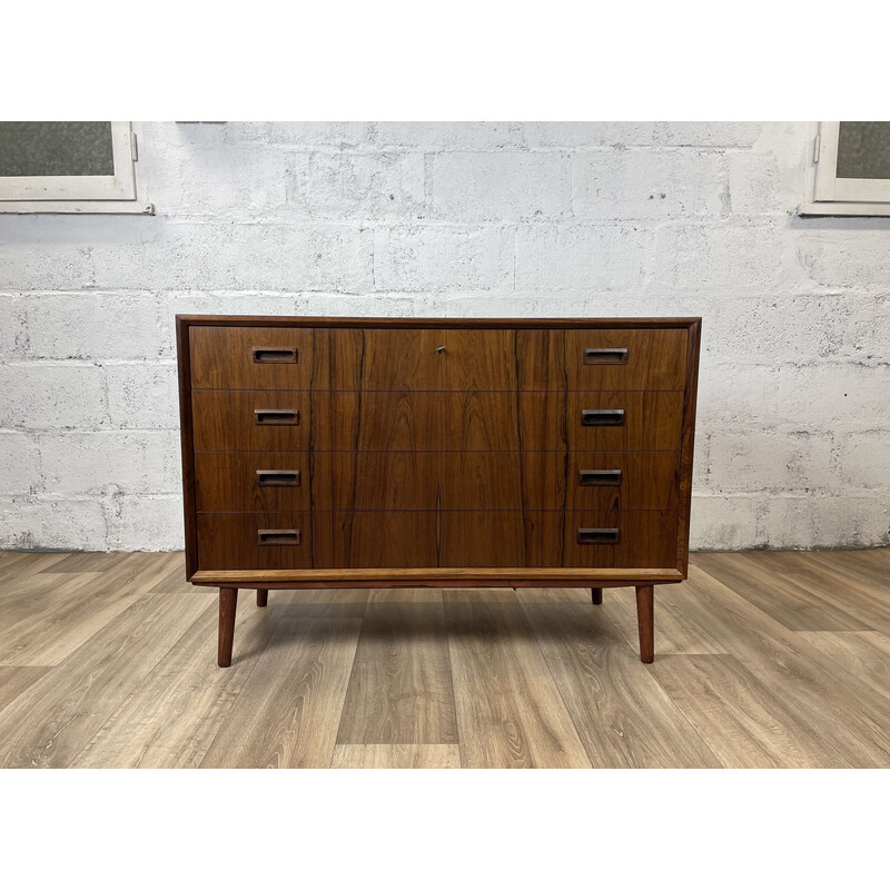 Scandinavian vintage rosewood chest of drawers, 1960