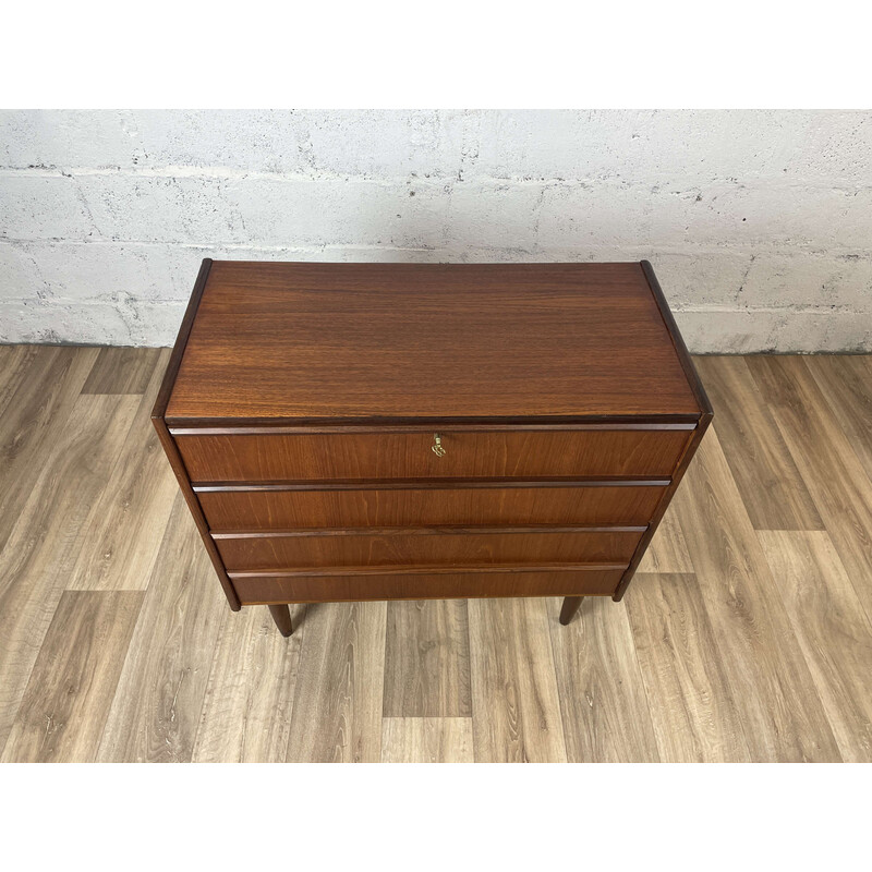 Scandinavian vintage teak chest of drawers, 1960