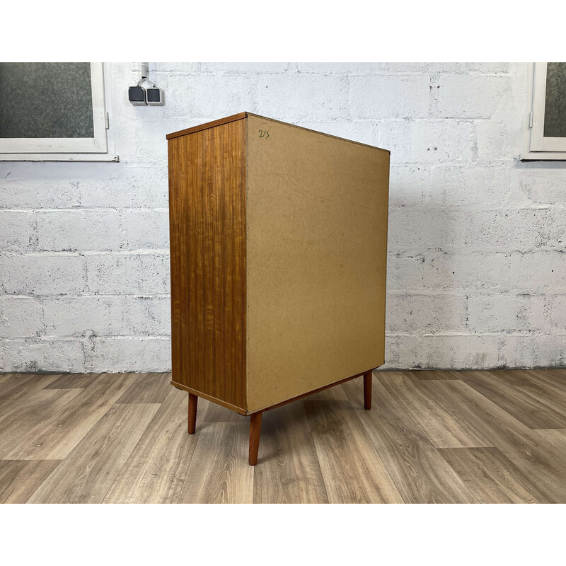 Scandinavian vintage teak chest of drawers with 6 drawers, 1960