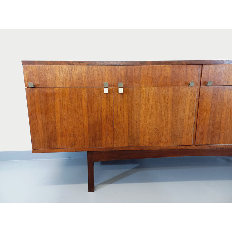 Vintage rosewood and brass sideboard, 1960