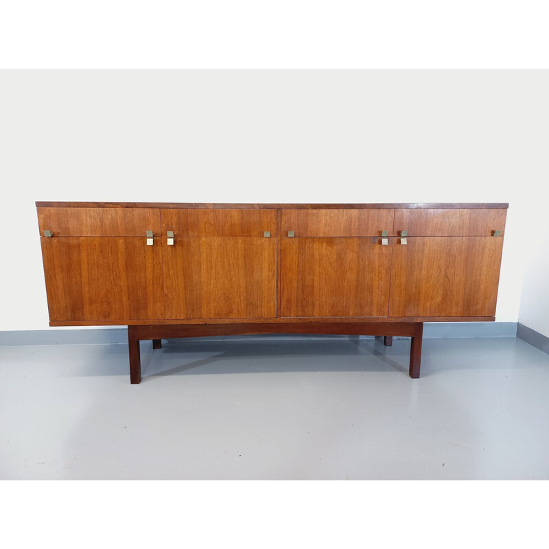 Vintage rosewood and brass sideboard, 1960