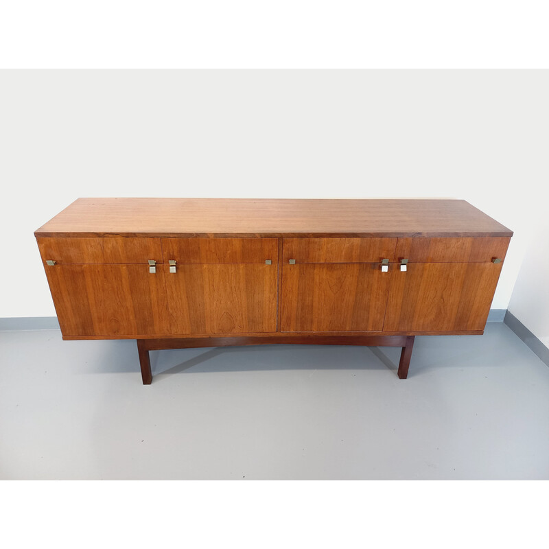 Vintage rosewood and brass sideboard, 1960