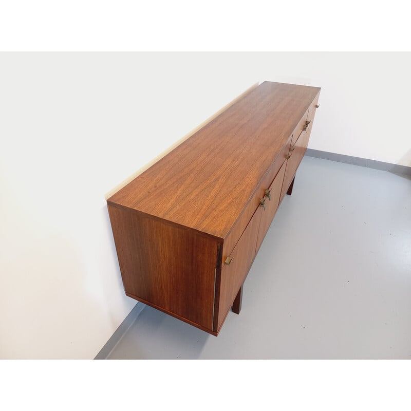 Vintage rosewood and brass sideboard, 1960