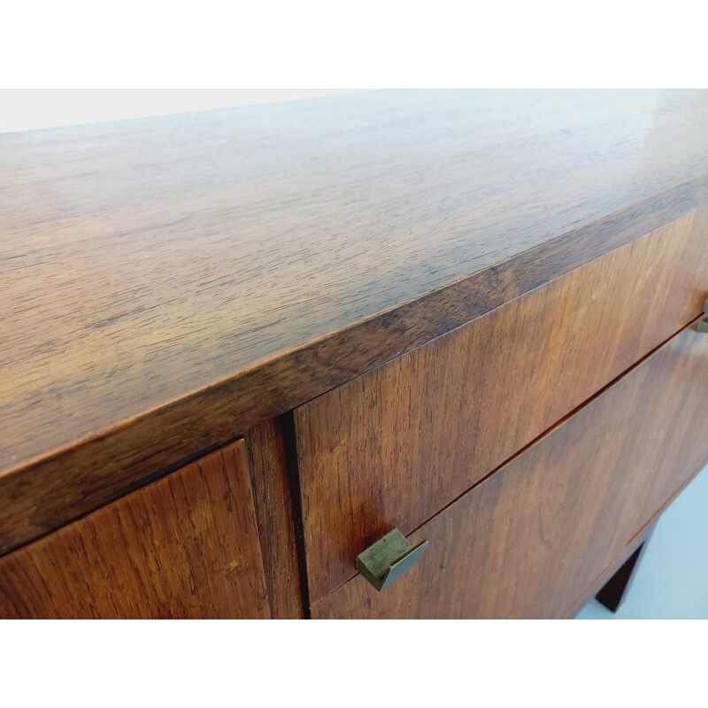 Vintage rosewood and brass sideboard, 1960