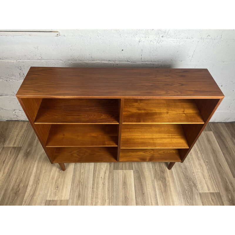 Scandinavian vintage teak bookcase by Omann Jun, 1960