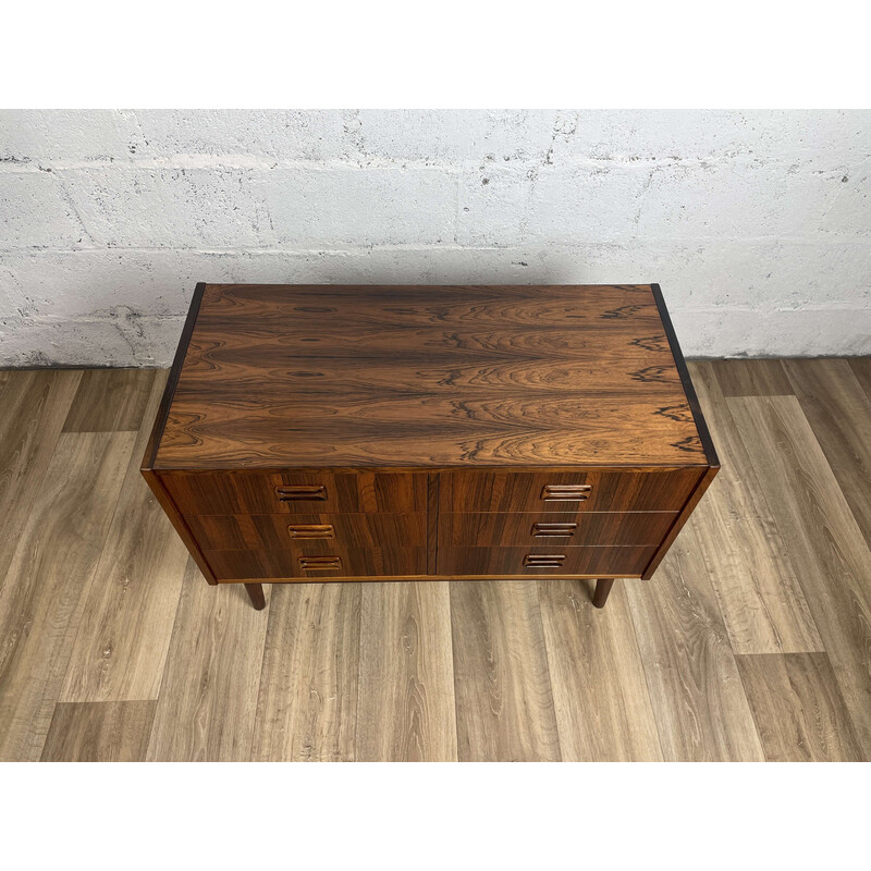 Scandinavian vintage rosewood chest of drawers, 1960