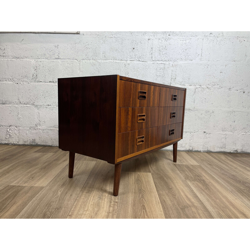 Scandinavian vintage rosewood chest of drawers, 1960