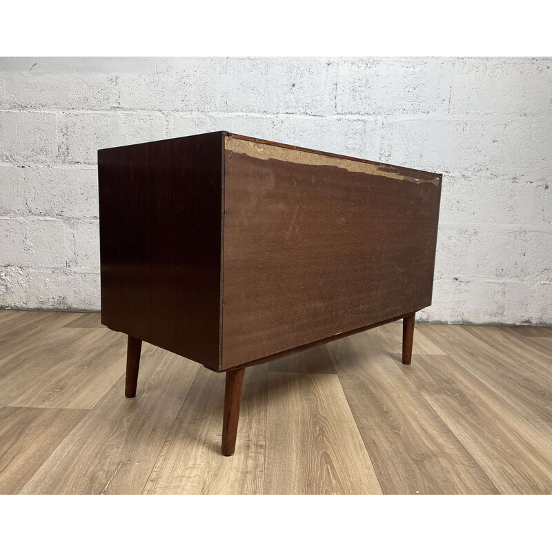 Commode basse scandinave vintage en palissandre, 1960