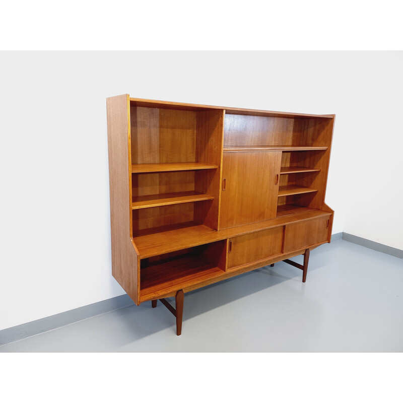 Scandinavian vintage teak bookcase, 1950-1960