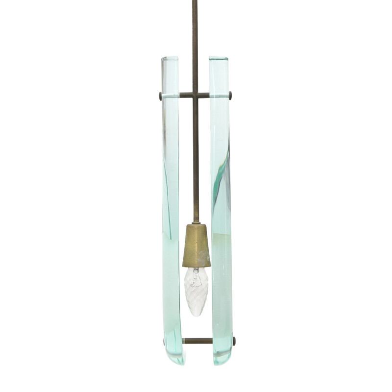 Vintage model "2259" hanglamp van Max Ingrand voor Fontana Arte, jaren 1950