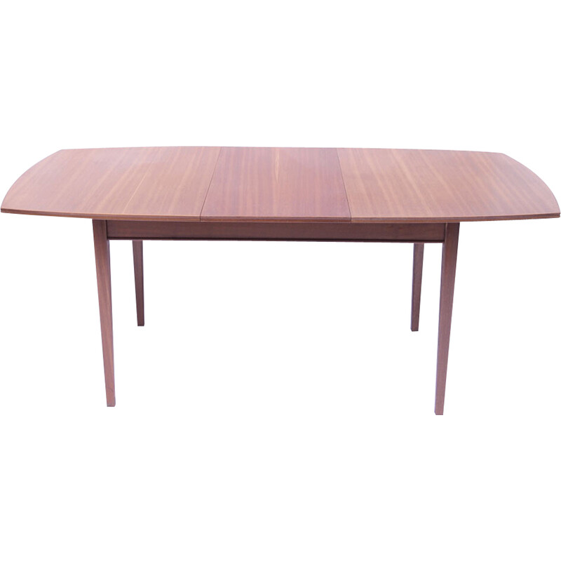 Scandinavian vintage table in light honey teak, 1960