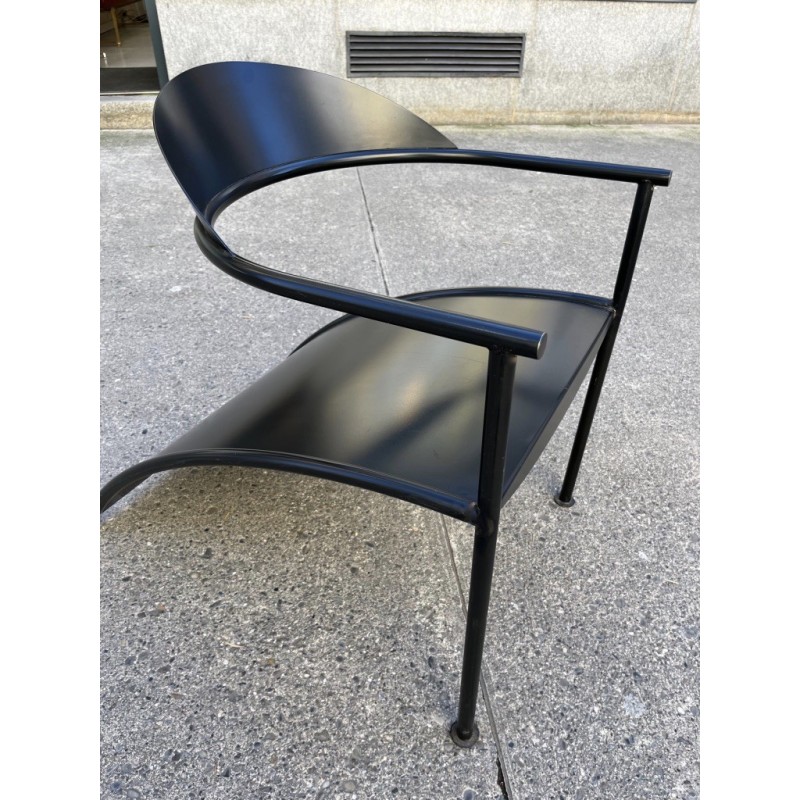 Poltrona vintage Pat Conley 2 in acciaio di Philippe Starck, anni '80