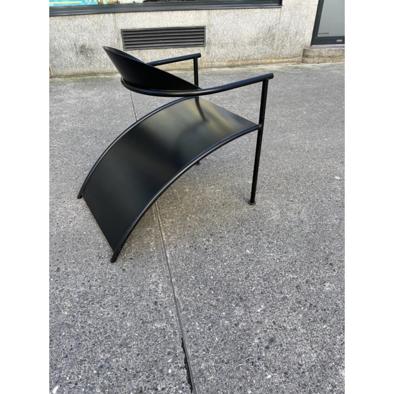 Vintage Pat Conley 2 steel armchair by Philippe Starck, 1980s