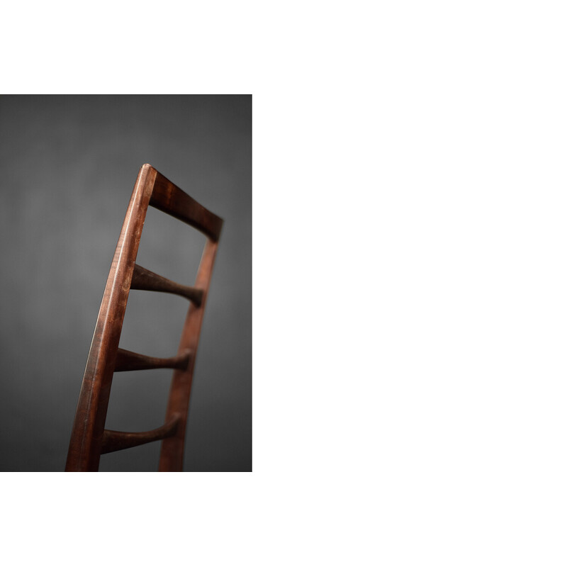 Par de cadeiras de madeira de jacarandá e couro de Niels Koefoed para Koefoed Hornslet, 1961
