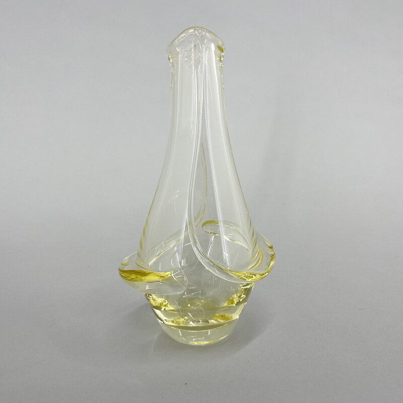 Vase vintage de Frantisek Zemek pour Mstisov Glassworks, Tchécoslovaquie 1960