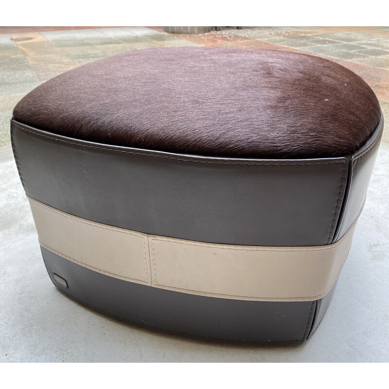 Vintage mobile pouffe by Trussardi