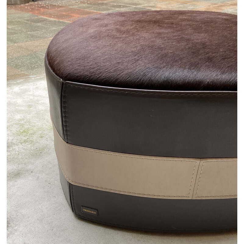 Vintage mobile pouffe by Trussardi