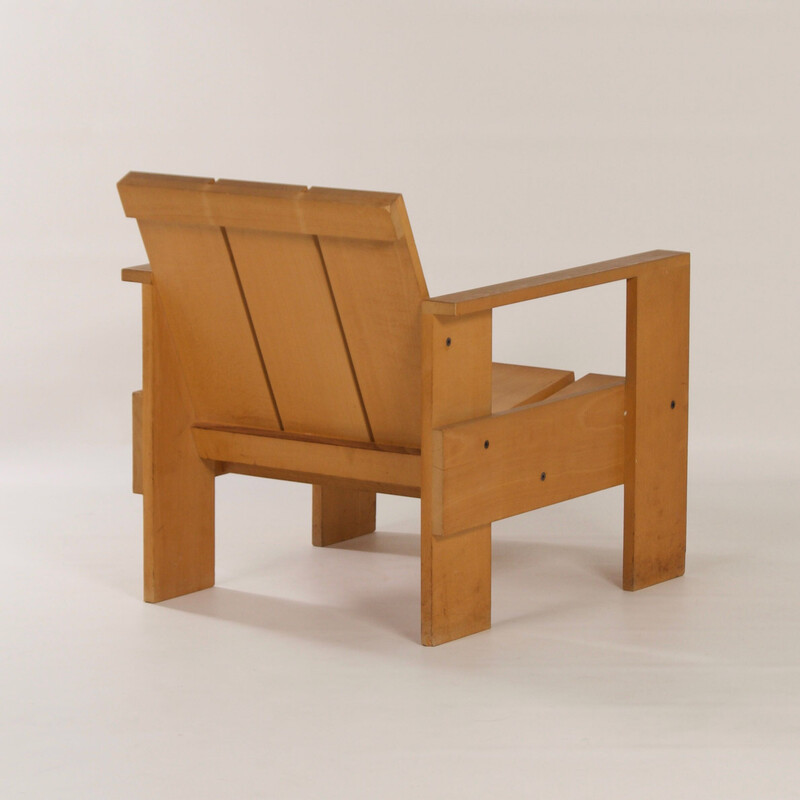 Cadeirão Vintage Crate por Gerrit Rietveld para Cassina, década de 1980