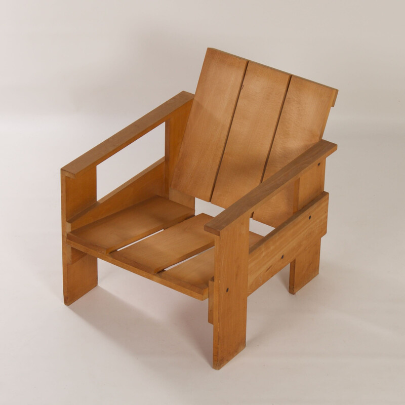 Vintage Crate armchair by Gerrit Rietveld for Cassina, 1980s