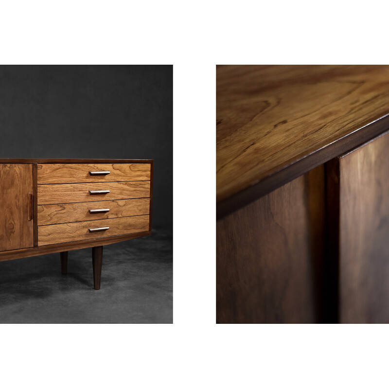 Vintage Danish mahogany sideboard with drawers, 1970s