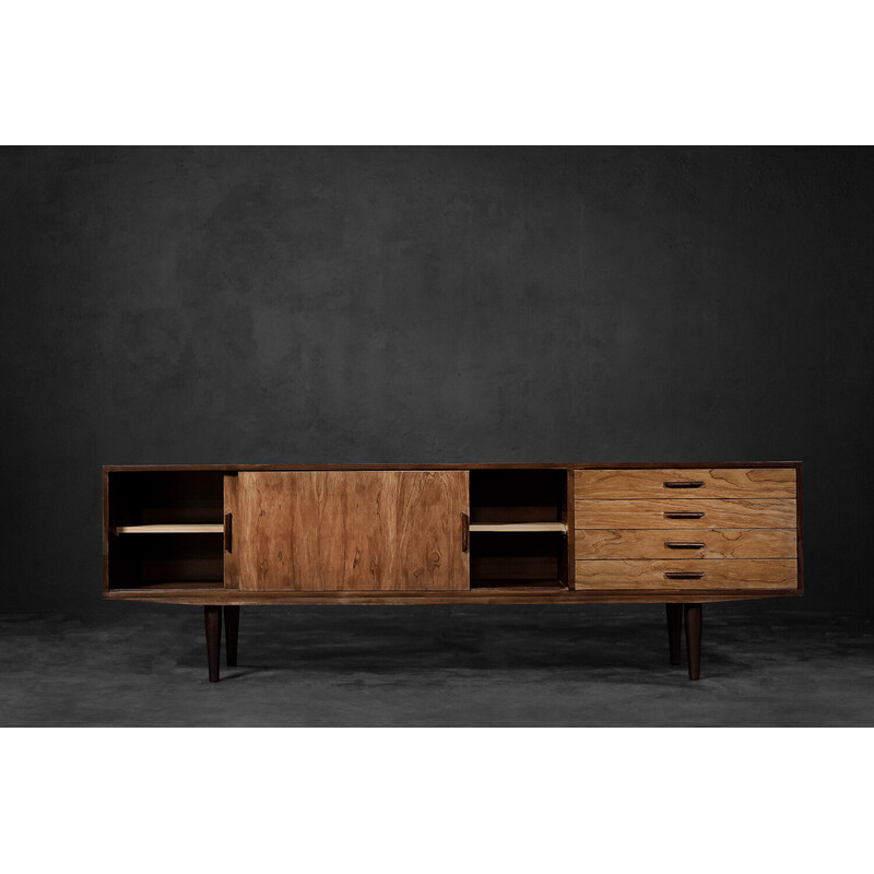 Vintage Danish mahogany sideboard with drawers, 1970s