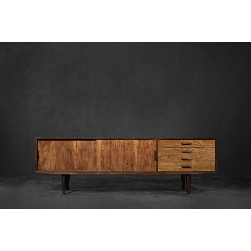 Vintage Danish mahogany sideboard with drawers, 1970s