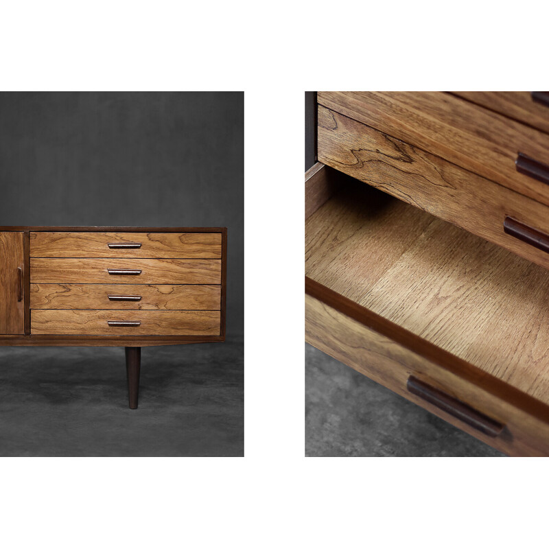 Vintage Danish mahogany sideboard with drawers, 1970s