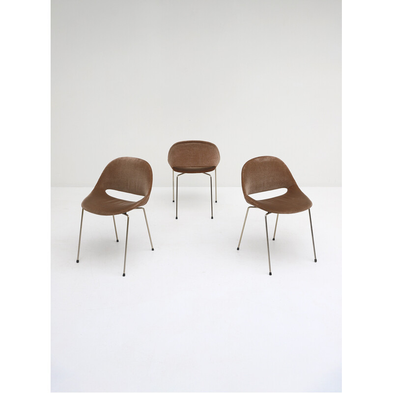 Conjunto de 6 cadeiras de jantar Sl58 vintage de Leon Stynen