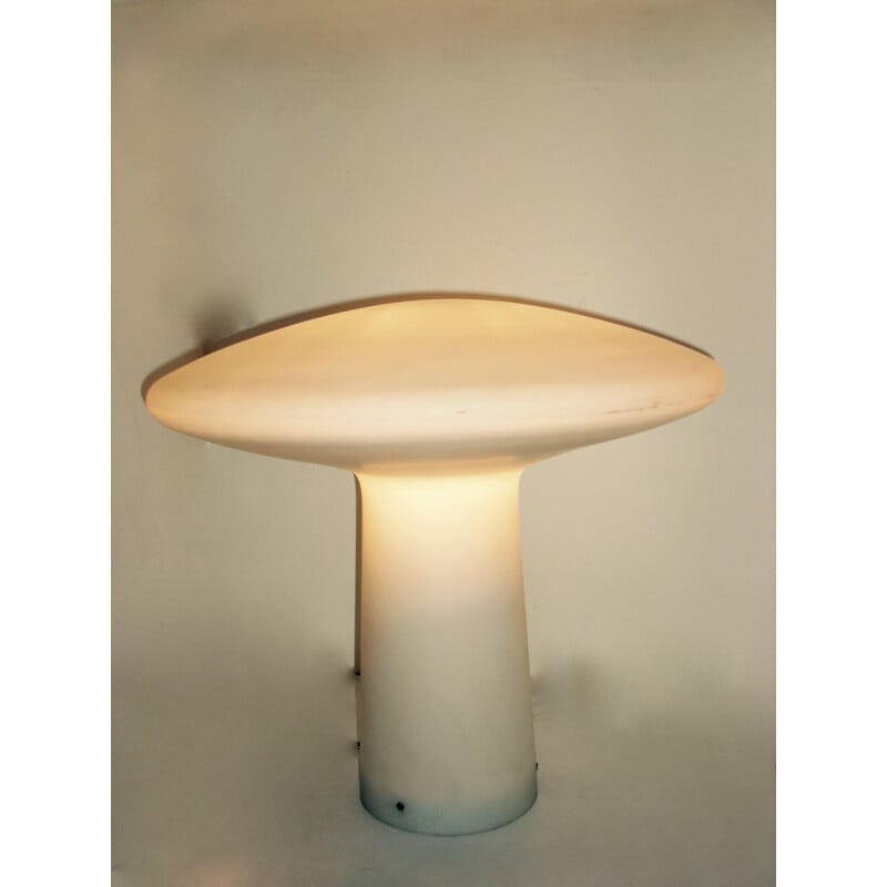 Italian opaline glass lamp - 1980s