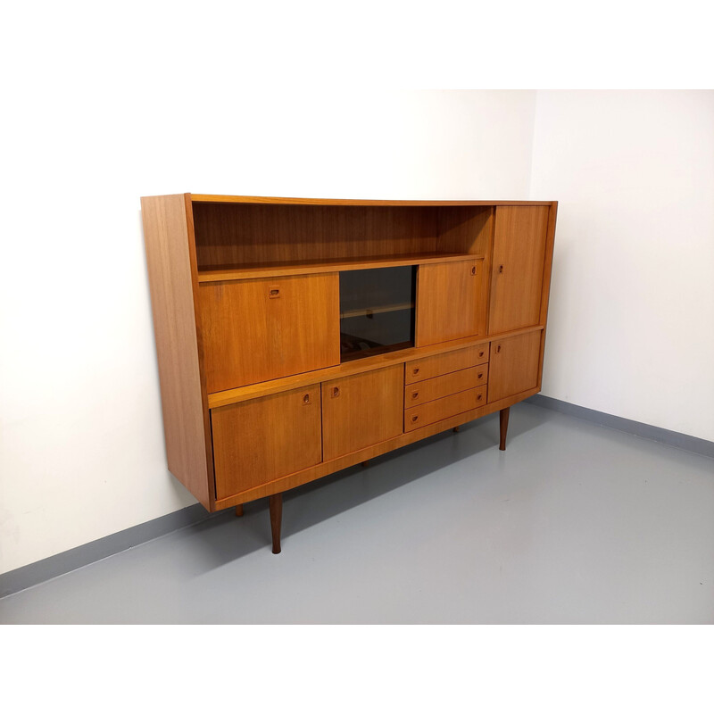 Enfilade scandinave vintage en teck, 1950-1960