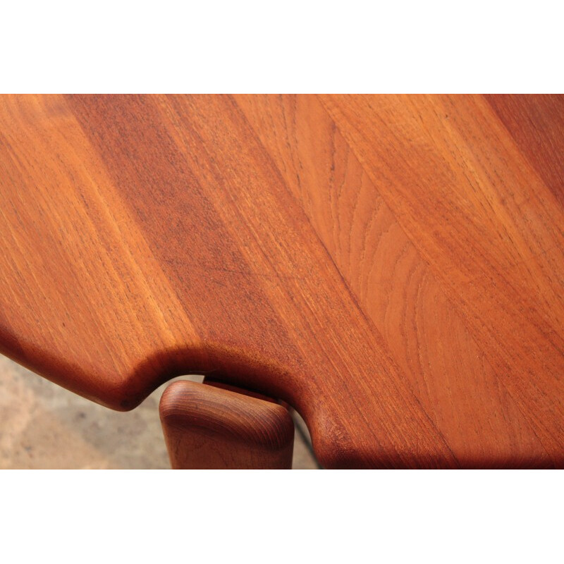 Scandinavian coffee table in solid teak - 1970s