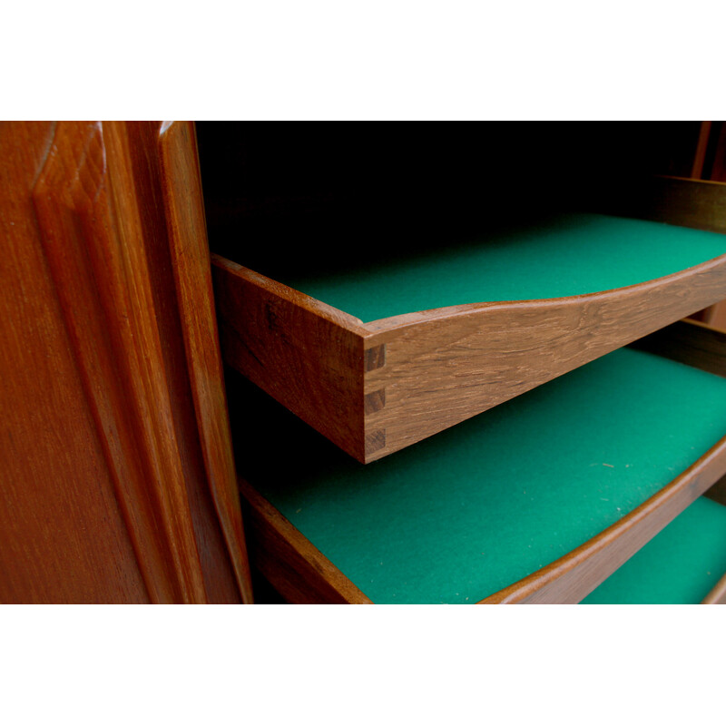 Vintage Sideboard aus Teakholz mit Schiebetüren von Axel Christensen für Aco Möbler, 1960er Jahre