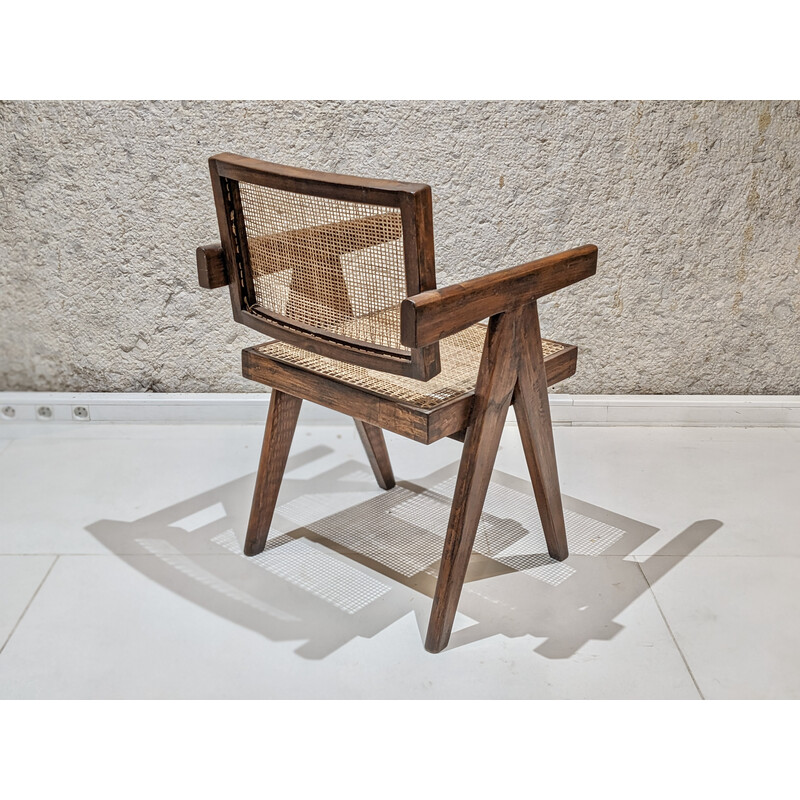 Sedia "Office" vintage di Pierre Jeanneret, 1955-1956