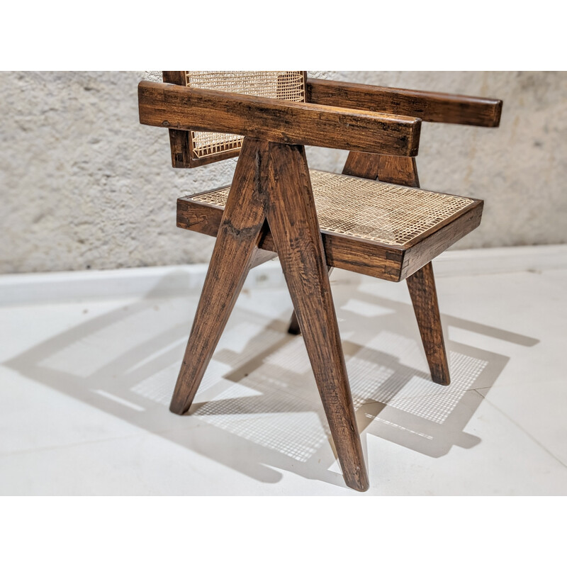 Vintage-Stuhl "Office" von Pierre Jeanneret, 1955-1956