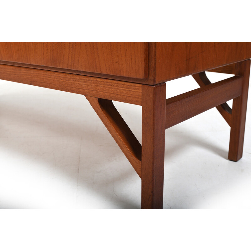 Vintage highboard in teak by Børge Mogensen for Fdb Møbler, 1960s