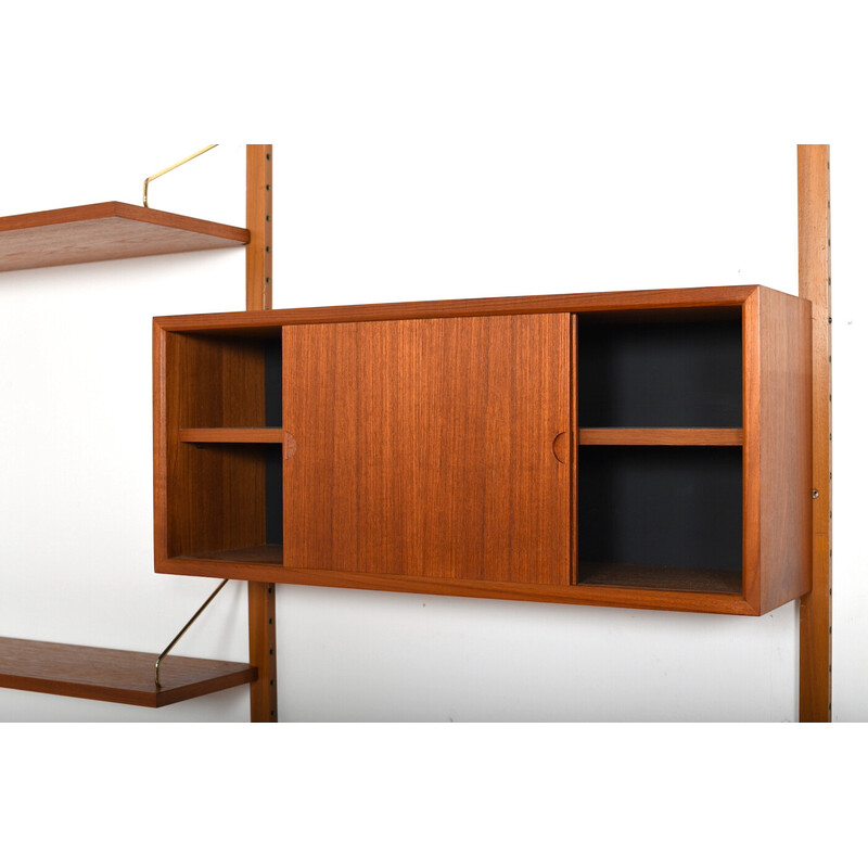 Vintage teak Royal corner system shelf by Poul Cadovius for Cado, Denmark