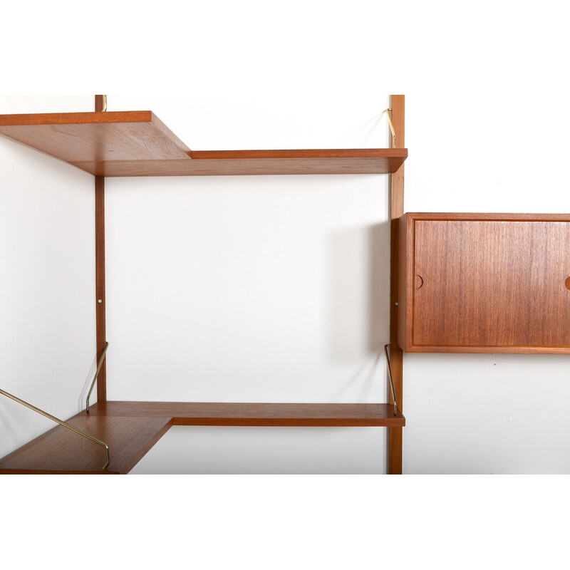 Vintage teak Royal corner system shelf by Poul Cadovius for Cado, Denmark