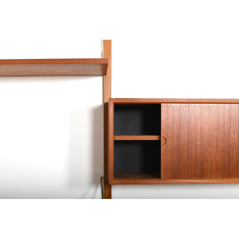 Vintage teak Royal corner system shelf by Poul Cadovius for Cado, Denmark