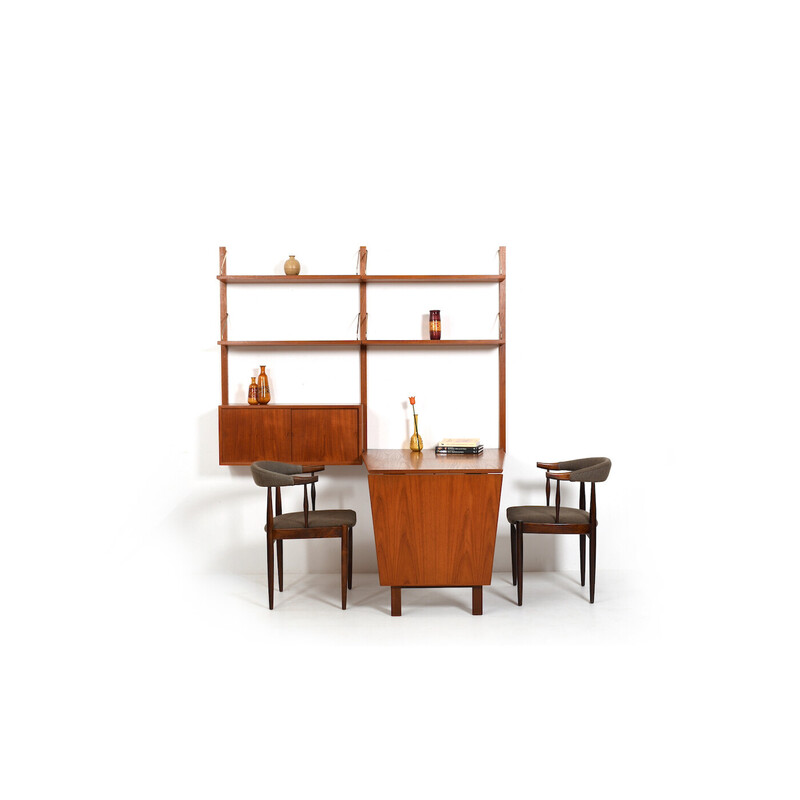 Vintage teak Royal system shelf by Poul Cadovius for Cado, Denmark