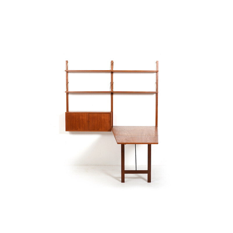 Vintage teak Royal system shelf by Poul Cadovius for Cado, Denmark