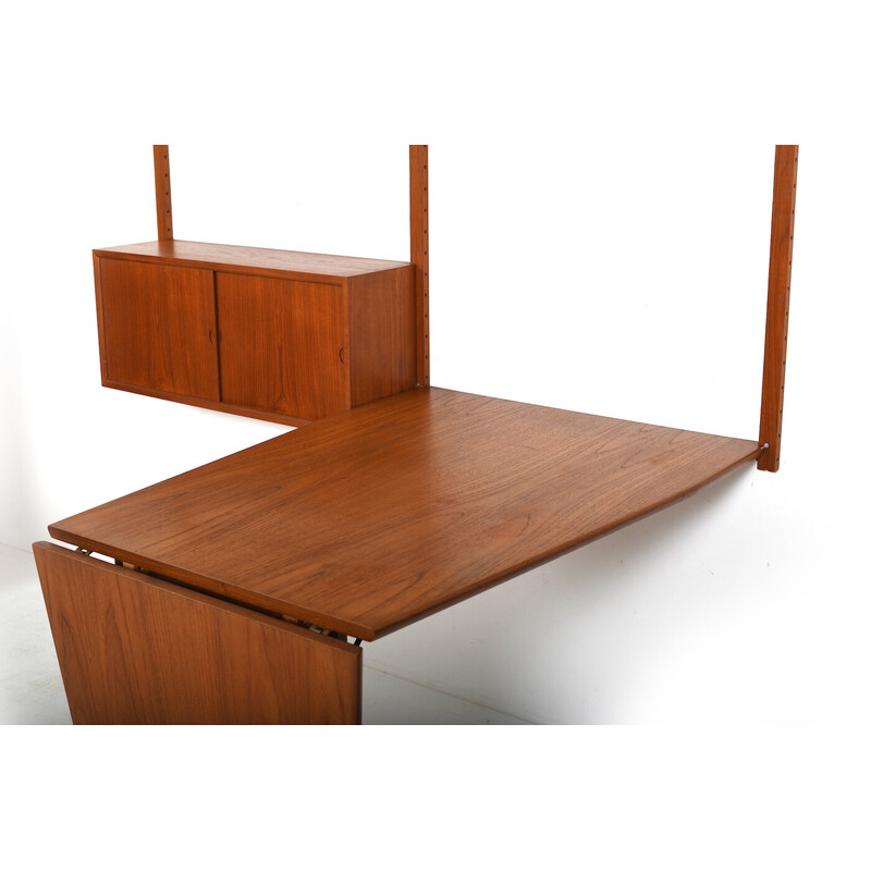 Vintage teak Royal systeemplank van Poul Cadovius voor Cado, Denemarken